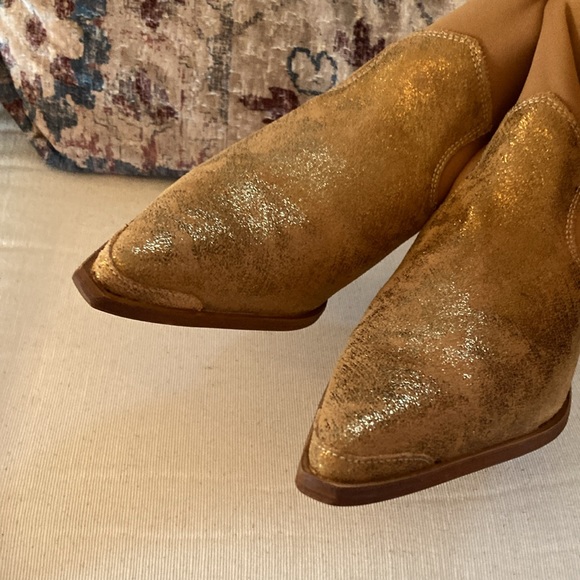 Free People gold Jackson west ankle boots - Picture 4 of 11